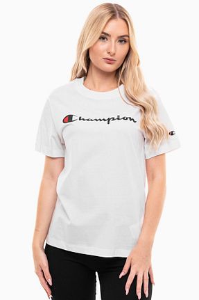 تیشرت سفید زنانه رگولار Champion - کد 875023378