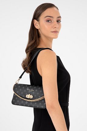 کیف دوشی مشکی زنانه چرم مصنوعی Pierre Cardin - کد 863674064