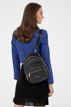 کوله پشتی مشکی زنانه سایز متوسط Pierre Cardin - کد 875578573