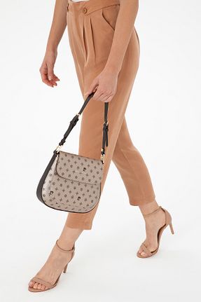 کیف دوشی طلائی زنانه چرم مصنوعی Pierre Cardin - کد 863674665