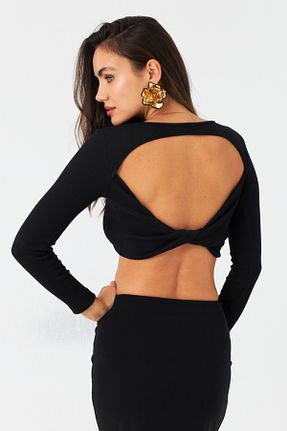 بلوز مشکی زنانه ساده Cool & Sexy - کد 877676856
