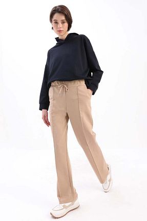 شلوار گرمکن حجاب بژ زنانه رگولار ALLDAY - کد 877867974