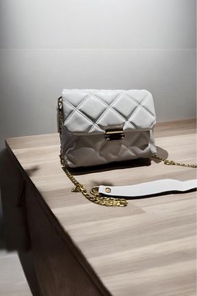 کیف دوشی سفید زنانه چرم مصنوعی Melissa Boutique - کد 877871985