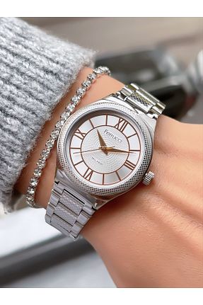 ساعت مچی طوسی زنانه 34 میلی متر Ferrucci - کد 877868039