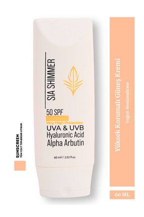 کرم ضد آفتاب صورت SPF 50 + SIA SHIMMER - کد 870280174