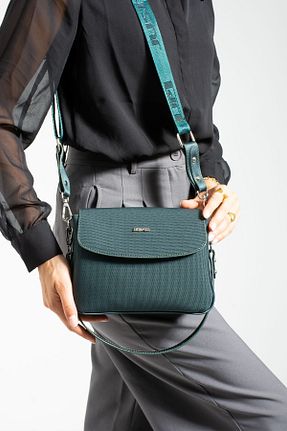کیف دوشی آبی زنانه چرم مصنوعی Just Polo - کد 877880084