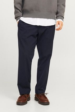 شلوار سرمه ای مردانه الاستان - ویسکون - پلی استر Jack & Jones - کد 877892112
