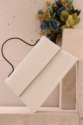 کیف مجلسی سفید زنانه چرم مصنوعی weem bag - کد 877928326