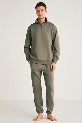 سوئیشرت سبز مردانه رگولار Nautica - کد 877930292
