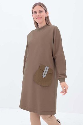 تونیک حجاب سرمه ای زنانه پنبه پلی استر ALLDAY - کد 877950480