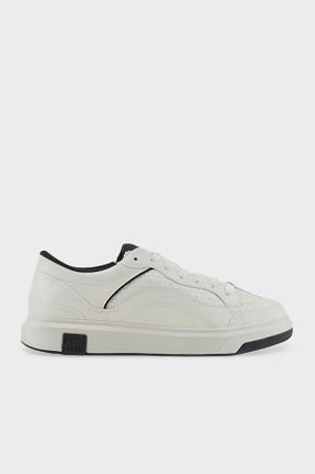 کفش اسنیکر سفید مردانه بند دار Armani Exchange - کد 878055072