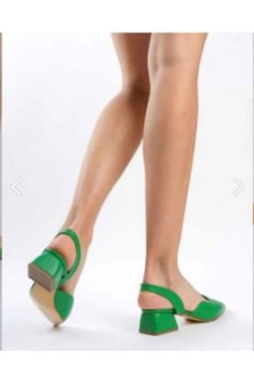 کفش پاشنه بلند کلاسیک سبز زنانه چرم مصنوعی ESPEDA - کد 805436786
