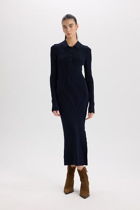 لباس سرمه ای زنانه تریکو Defacto - کد 877981549