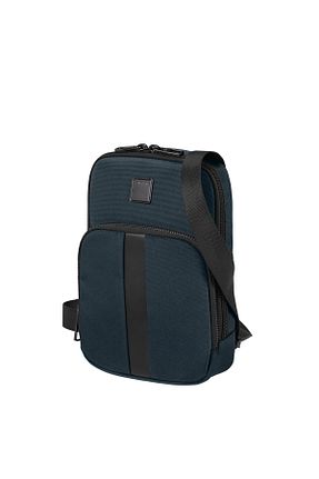 کیف دوشی سرمه ای زنانه چرم خالص Samsonite - کد 878097990