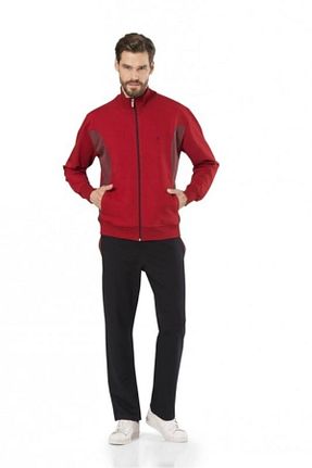 شلوار کرمگن زرشکی مردانه رگولار Pierre Cardin - کد 865787510
