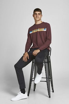 شلوار مشکی مردانه پنبه ای Jack & Jones - کد 32122139