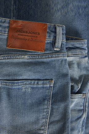 شلوار جین آبی مردانه پاچه ساده Jack & Jones - کد 463952935