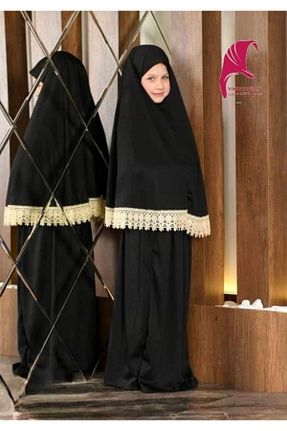 لباس حجاب مشکی بچه گانه Relaxed Serraa - کد 878089001