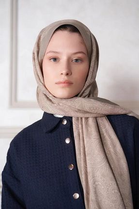 شال بژ زنانه ویسکون Genel Markalar - کد 812236158