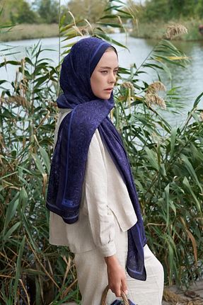 شال بنفش زنانه ویسکون ED Scarf - کد 872472448