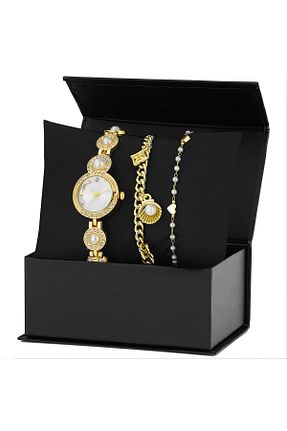 ساعت مچی زرد زنانه 39 میلی متر Forentina - کد 874603141