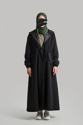 بارانی و بادگیر حجاب مشکی زنانه رگولار Emare - کد 878119049