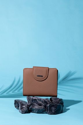 کیف پول قهوه ای زنانه سایز متوسط Grande - کد 878106649
