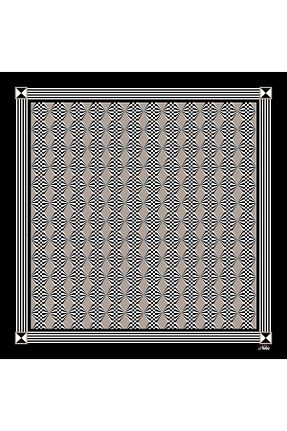 روسری رنگی 100 x 100 nehir eşarp - کد 878146086