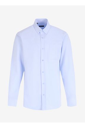 پیراهن آبی مردانه رگولار Fabrika - کد 878202791