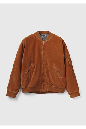 کاپشن قهوه ای زنانه رگولار United Colors of Benetton - کد 804556060