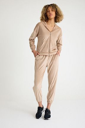 ست بالاتنه و پائین تنه بژ زنانه بافتنی SAY Sportswear - کد 878201245