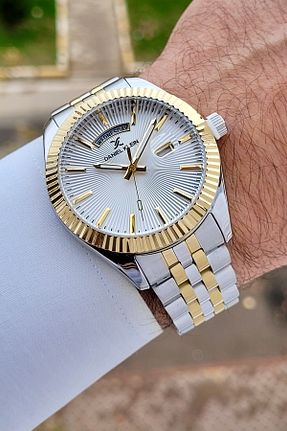 ساعت مچی طلائی مردانه 42 میلی متر Daniel Klein - کد 878161356