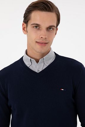 پلیور سرمه ای مردانه ساده U.S. Polo Assn. - کد 878227527