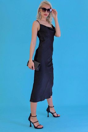 صندل مشکی زنانه پاشنه نازک Stil Durağı - کد 297969219