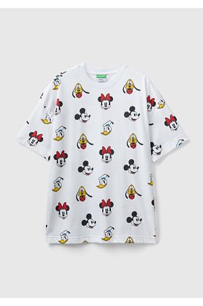 تیشرت سفید زنانه رگولار United Colors of Benetton - کد 762908996