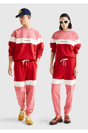 شلوار کرمگن زرشکی زنانه پاچه کش دار United Colors of Benetton - کد 752302014