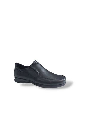 کفش کژوال مشکی مردانه چرم خالص Zerhan - کد 878214508