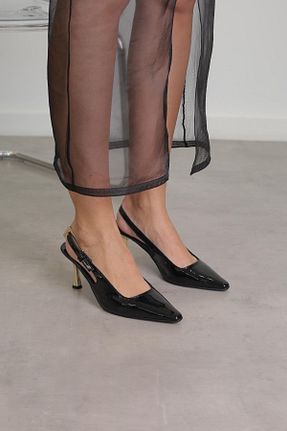 کفش پاشنه بلند کلاسیک مشکی زنانه جیر Stil Durağı - کد 826375885