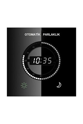ساعت دیواری مشکی 30 * 30 alfalink - کد 878258171