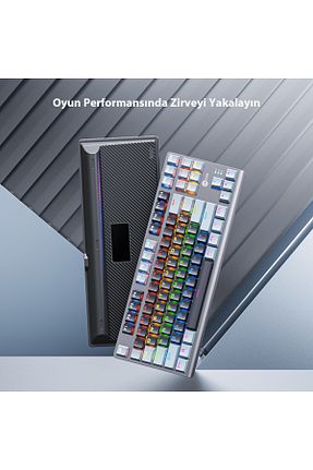 کیبورد گیمر طوسی Lecoo - کد 741987137