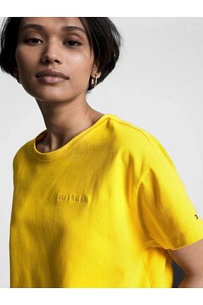 تیشرت زرد زنانه Straight Tommy Hilfiger - کد 863689345