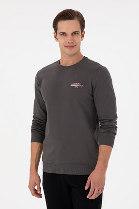 سوئیشرت طوسی مردانه ساده U.S. Polo Assn. - کد 878237919