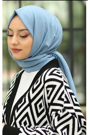 شال بژ زنانه پنبه ای helya scarf - کد 878241914
