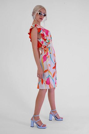صندل بژ زنانه پاشنه نازک Stil Durağı - کد 297970120