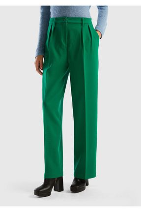 شلوار سبز زنانه پلی استر United Colors of Benetton - کد 780447026
