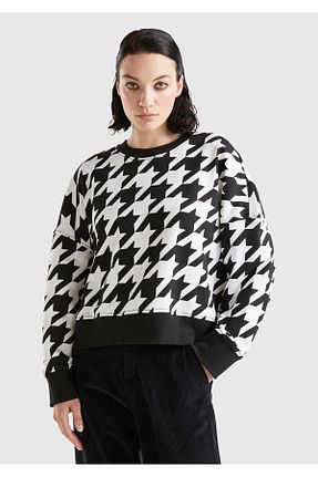 سوئیشرت مشکی زنانه Mix United Colors of Benetton - کد 752254341