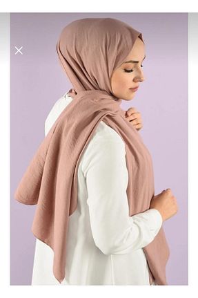 شال قهوه ای زنانه پنبه ای helya scarf - کد 878249536