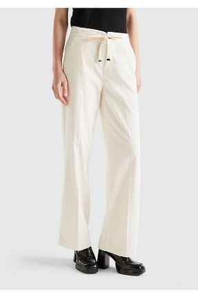 شلوار بژ زنانه پارچه United Colors of Benetton - کد 762909015