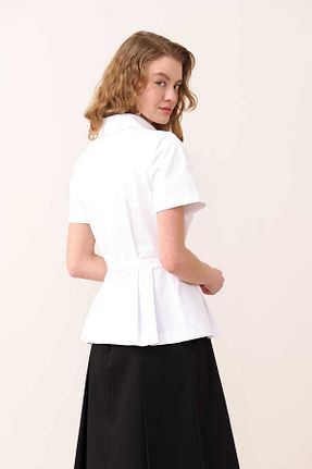 کت سفید زنانه Relaxed Roman - کد 829193744