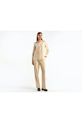 پیراهن بژ زنانه رگولار United Colors of Benetton - کد 804570152